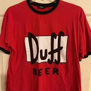 THE SIMPSONS (DUFF BEER )VINTAGE T-SHIRT SIGN MATT GROENING L. 42-44 chest